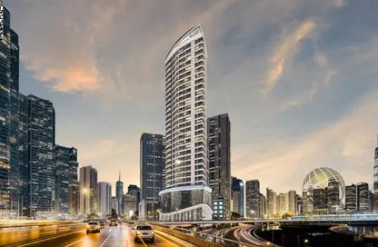 Apartment - 1 Bedroom - 2 Bathrooms for sale in Tower C1 - Ajman Pearl Towers - Ajman Downtown - Ajman