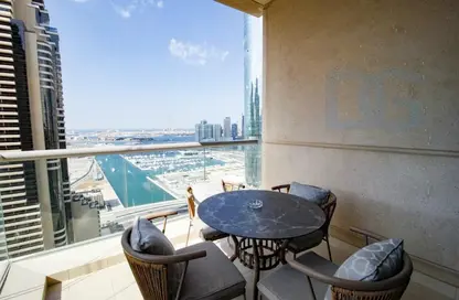 Balcony image for: Apartment - 3 Bedrooms - 4 Bathrooms for rent in Iris Blue - Dubai Marina - Dubai, Image 1