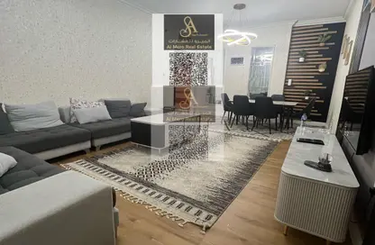 Apartment - 2 Bedrooms - 3 Bathrooms for rent in Orient Tower 1 - Orient Towers - Al Bustan - Ajman