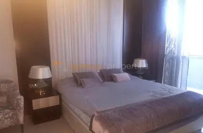 Room / Bedroom image for: Apartment - 1 Bedroom - 2 Bathrooms for sale in Upper Crest - Downtown Dubai - Dubai, Image 1