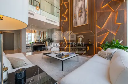 Living Room image for: Duplex - 4 Bedrooms - 5 Bathrooms for sale in Creek Gate Tower 2 - Creek Gate - Dubai Creek Harbour (The Lagoons) - Dubai, Image 1