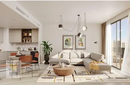 Living / Dining Room image for: Apartment - 3 Bedrooms - 2 Bathrooms for sale in Reeman Living II - Al Shamkha - Abu Dhabi, Image 1