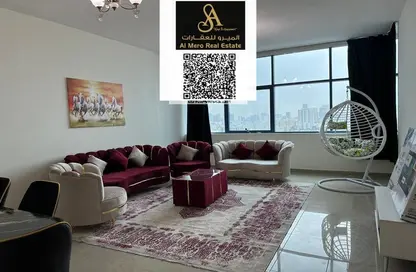 Apartment - 2 Bedrooms - 2 Bathrooms for rent in Ajman Corniche Residences - Ajman Corniche Road - Ajman