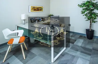 Co-working space - Studio - 4 Bathrooms for rent in Corniche Tower - Ajman Corniche Road - Ajman