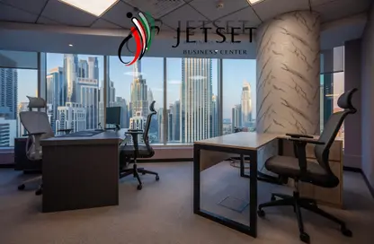 Office Space - Studio - 2 Bathrooms for rent in The Prime Tower - Business Bay - Dubai