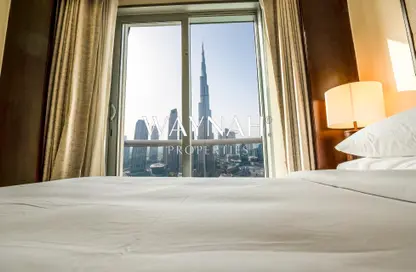 شقة - غرفة نوم - 2 حمامات للايجار في فندق برج ليك - العنوان داون تاون - دبي وسط المدينة - دبي