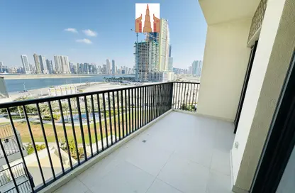 Balcony image for: Apartment - 3 Bedrooms - 4 Bathrooms for rent in Naseem Residence - Maryam Gate Residence - Maryam Island - Sharjah, Image 1