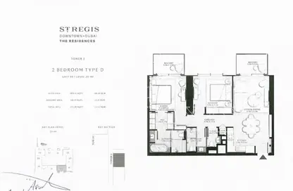 Apartment - 2 Bedrooms - 3 Bathrooms for sale in St Regis The Residences - Burj Khalifa Area - Downtown Dubai - Dubai