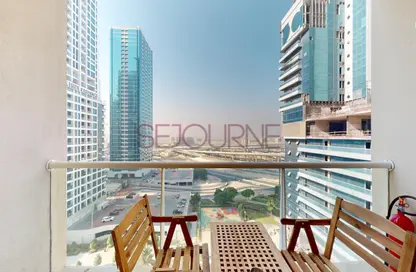 Balcony image for: Apartment - 1 Bathroom for rent in Lake View Tower - Lake Almas West - Jumeirah Lake Towers - Dubai, Image 1