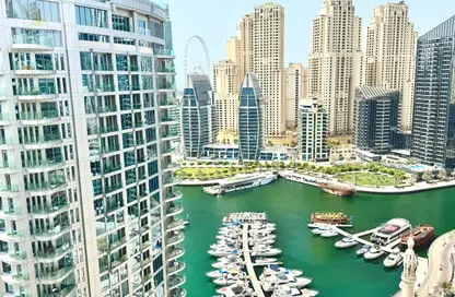 شقة - غرفة نوم - 2 حمامات للايجار في برج مانشستر - دبي مارينا - دبي
