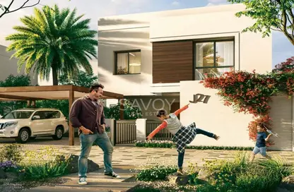 Outdoor House image for: Villa - 5 Bedrooms - 6 Bathrooms for sale in Noya Luma - Noya - Yas Island - Abu Dhabi, Image 1