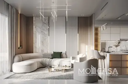 Living Room image for: Apartment - 2 Bathrooms for sale in Binghatti Tulip - Jumeirah Village Circle - Dubai, Image 1