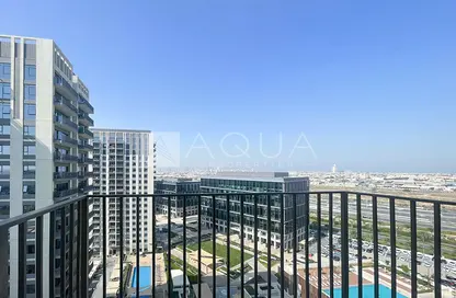 Balcony image for: Apartment - 1 Bedroom - 1 Bathroom for rent in Socio Tower 2 - Socio Tower - Dubai Hills Estate - Dubai, Image 1