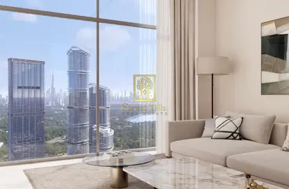 Living Room image for: Apartment - 1 Bedroom - 2 Bathrooms for sale in 320 Riverside Crescent - Sobha Hartland II - Mohammed Bin Rashid City - Dubai, Image 1