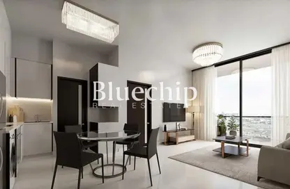 Living / Dining Room image for: Apartment - 2 Bedrooms - 2 Bathrooms for sale in Skyz by Danube - Arjan - Dubai, Image 1