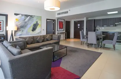 شقة - 2 غرف نوم - 2 حمامات للايجار في برج نسيمه - شارع الشيخ زايد - دبي