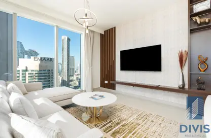 Living Room image for: Apartment - 2 Bedrooms - 2 Bathrooms for rent in Forte 2 - Forte - Downtown Dubai - Dubai, Image 1