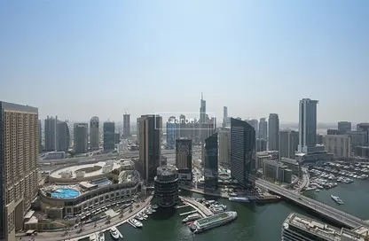 Penthouse - 5 Bedrooms for rent in Bay Central West - Bay Central - Dubai Marina - Dubai