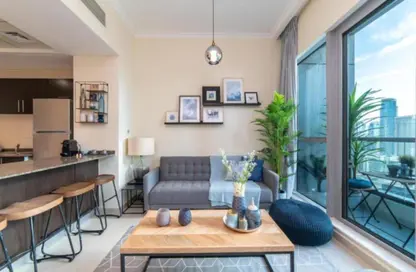 Apartment - 1 Bedroom - 2 Bathrooms for rent in Central Tower - Bay Central - Dubai Marina - Dubai