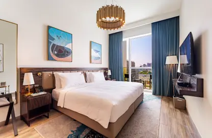 صورة لـ غرفة- غرفة النوم النزل و الشقق الفندقية - غرفة نوم - 2 حمامات للايجار في فندق وأجنحة أفاني بالم فيو - مدينة دبي الإعلامية - دبي ، صورة رقم 1