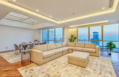 Apartment - 4 Bedrooms - 4 Bathrooms for rent in Al Fattan Marine Tower - Al Fattan Marine Towers - Jumeirah Beach Residence - Dubai