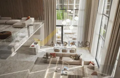 Living Room image for: Apartment - 2 Bedrooms - 3 Bathrooms for sale in Royal Park - Masdar City - Abu Dhabi, Image 1