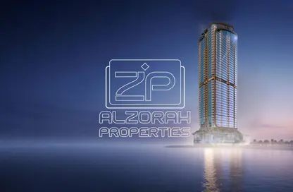 Apartment - 2 Bedrooms - 3 Bathrooms for sale in Corniche Tower - Ajman Corniche Road - Ajman