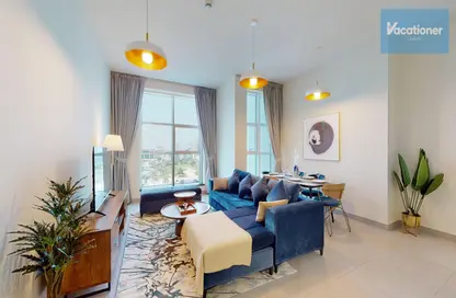 Living Room image for: Apartment - 2 Bedrooms - 2 Bathrooms for rent in Marina Arcade Tower - Dubai Marina - Dubai, Image 1