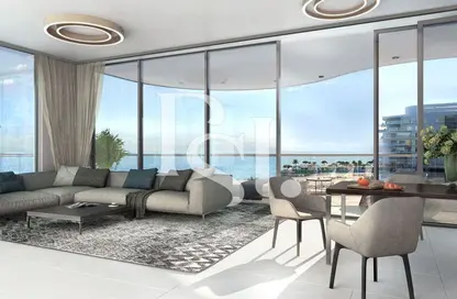 Living / Dining Room image for: Apartment - 1 Bedroom - 2 Bathrooms for sale in Bay Residences - Hayat Island - Mina Al Arab - Ras Al Khaimah, Image 1