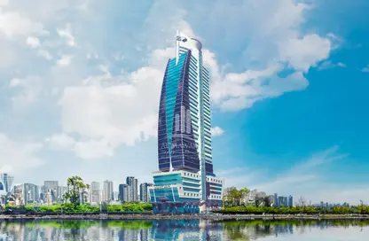 Apartment - 3 Bedrooms - 4 Bathrooms for rent in Emirates Sail Tower - Al Majaz - Sharjah