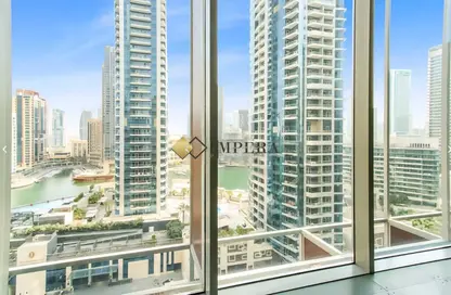 Office Space - Studio - 2 Bathrooms for rent in Al Fattan Marine Towers - Jumeirah Beach Residence - Dubai