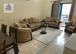Living / Dining Room image for: Apartment - 1 bedroom - 2 bathrooms for rent in Rose Tower - Al Khan - Sharjah, Image 1