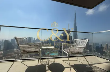 Apartment - 3 Bedrooms - 4 Bathrooms for rent in Boulevard Point - Downtown Dubai - Dubai