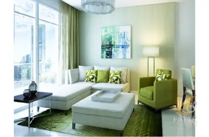 Living Room image for: Apartment - 2 Bedrooms - 2 Bathrooms for sale in Tower 108 - Jumeirah Village Circle - Dubai, Image 1