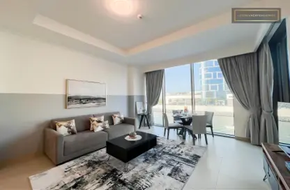 Living / Dining Room image for: Apartment - 1 Bedroom - 1 Bathroom for rent in 5242 - Dubai Marina - Dubai, Image 1