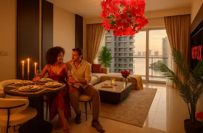 Apartment - 1 Bedroom - 1 Bathroom for rent in Grand Bleu Tower 2 - EMAAR Beachfront - Dubai Harbour - Dubai