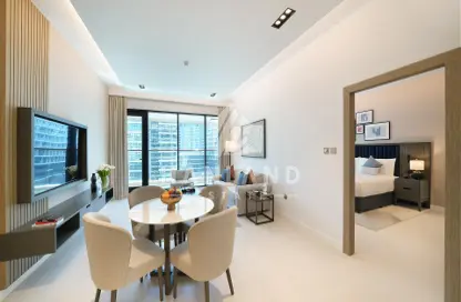 Living / Dining Room image for: Apartment - 1 Bedroom - 2 Bathrooms for rent in Cheval Maison The Palm Dubai - Palm Jumeirah - Dubai, Image 1