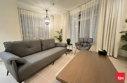 Living Room image for: Apartment - 1 Bedroom - 1 Bathroom for sale in Burj Views B - Burj Views - Downtown Dubai - Dubai, Image 1