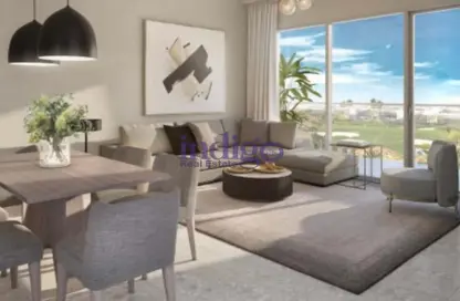 Living / Dining Room image for: Apartment - 2 Bedrooms - 3 Bathrooms for sale in Golfville - Dubai Hills Estate - Dubai, Image 1