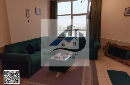 شقة - غرفة نوم - 2 حمامات للايجار في أورينت تاور 1 - أورينت تاور - البستان - عجمان