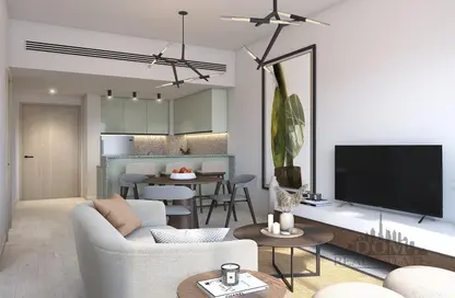 Living / Dining Room image for: Apartment - 1 Bedroom - 1 Bathroom for sale in Golf Gate 2 - DAMAC Hills - Dubai, Image 1