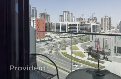 Apartment - Studio - 1 Bathroom for rent in AZIZI Riviera 29 - Meydan One - Meydan - Dubai