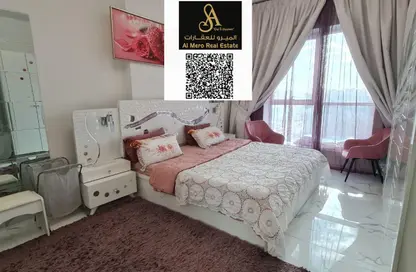 Apartment - 1 Bedroom - 2 Bathrooms for rent in Oasis Tower - Al Rashidiya 1 - Al Rashidiya - Ajman
