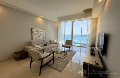 Living Room image for: Apartment - 2 Bedrooms - 3 Bathrooms for sale in Waves Tower - Business Bay - Dubai, Image 1