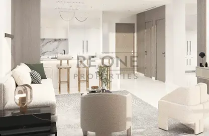 Living Room image for: Penthouse - 2 Bedrooms - 2 Bathrooms for sale in Binghatti Corner - Jumeirah Village Circle - Dubai, Image 1