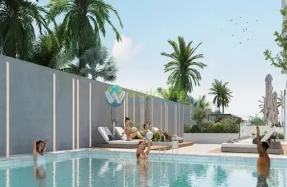 صورة لـ حوض سباحة شقة - 2 غرف نوم - 3 حمامات للبيع في جولف فيستا - داماك هيلز - دبي ، صورة رقم 1