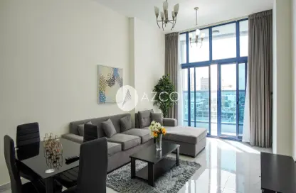 Living / Dining Room image for: Apartment - 1 Bedroom - 2 Bathrooms for rent in Sydney Tower - Jumeirah Village Circle - Dubai, Image 1