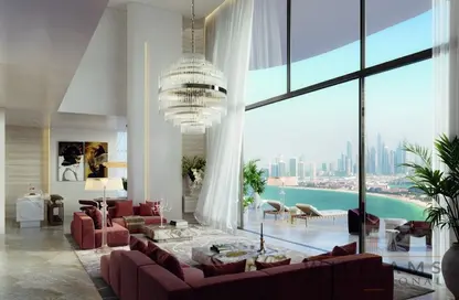 Living Room image for: Apartment - 3 Bedrooms - 3 Bathrooms for sale in SLS Residences the Palm - Palm Jumeirah - Dubai, Image 1
