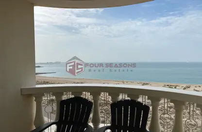 Balcony image for: Apartment - 1 Bathroom for rent in Royal breeze 2 - Royal Breeze - Al Hamra Village - Ras Al Khaimah, Image 1