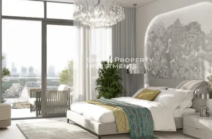 Room / Bedroom image for: Apartment - 1 Bedroom - 2 Bathrooms for sale in RA1N Residence - Jumeirah Village Circle - Dubai, Image 1